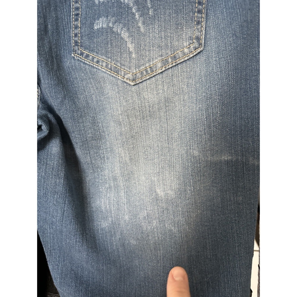 Boom Boom Jeans Womans size 15 Distressed Skinny Zip Ankle - Picture 4 of 16